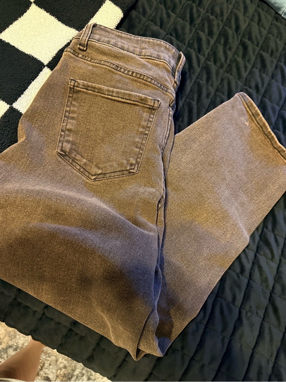 Time and Tru Brown Straight Leg Jeans